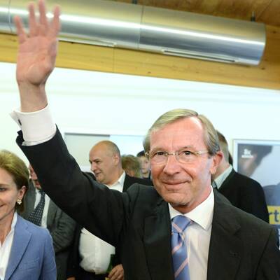 Wiilfried Haslauer holt mit der ÖVP den ersten Platz.