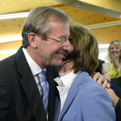 Wiilfried Haslauer holt mit der ÖVP den ersten Platz.