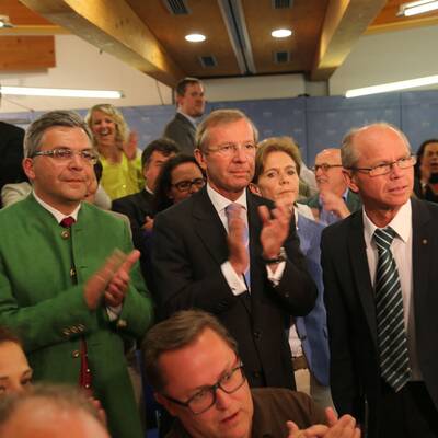 Wiilfried Haslauer holt mit der ÖVP den ersten Platz.