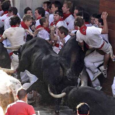 Mehrere Verletzte bei erster Stierhatz