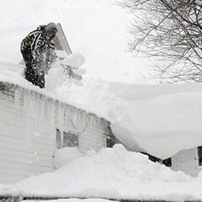 So viel Schnee liegt in Buffalo