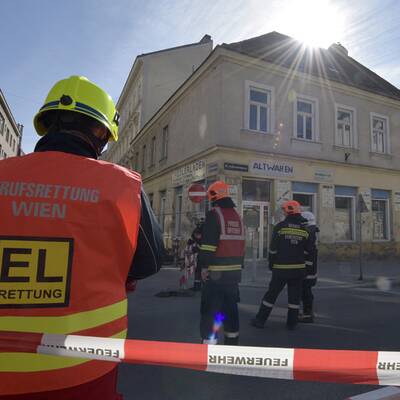 Wohnhaus in Wien eingestürzt