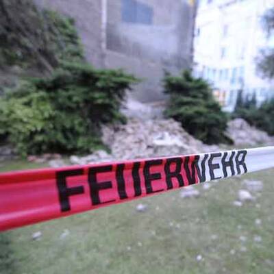 Hausmauer in Wien-Ottakring eingestürzt
