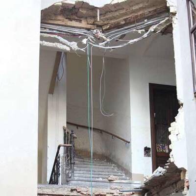 Stiegenhaus in Wien eingestürzt