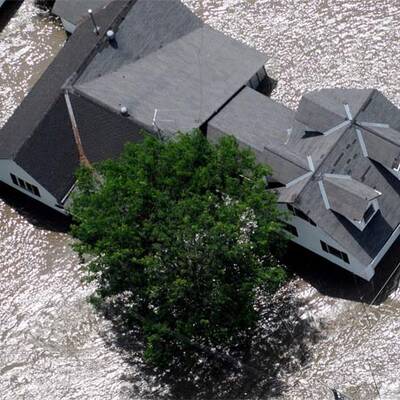 Die Deiche brechen am Mississippi