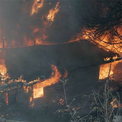 Feuersbrunst in Kalifornien