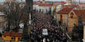 Trauerzug Vaclav Havel in Prag