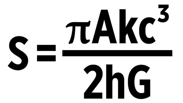 Diese Formel soll auf Hawkings Grabstein