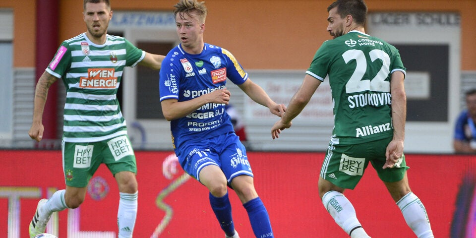 1:0 - Rapid siegt in Hartberg und festigt Platz zwei