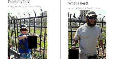 Terroristen-Sohn zeigt abgetrennten Kopf 