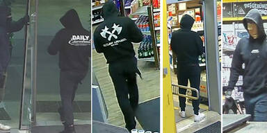 Tankstellen &uuml;berfallen: Polizei fahndet nach zwei Hoodie-R&auml;ubern