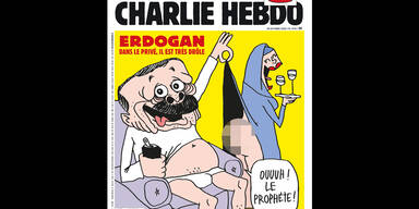 "Charlie Hebdo" ver&ouml;ffentlicht Titelbild mit Erdogan-Karikatur