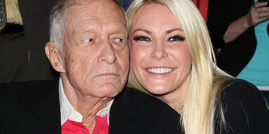 Hugh Hefner; Crystal Harris