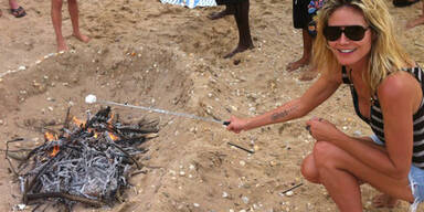 Heidi Klum twittert sexy Urlaubs-Fotos