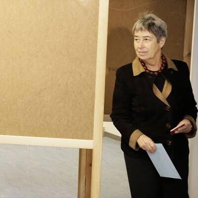 Hier gibt Bundespräsident Heinz Fischer seine Stimme ab.