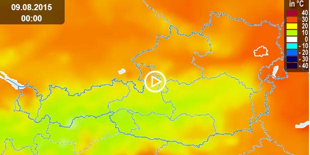 Hitzewelle auf dem Höhepunkt