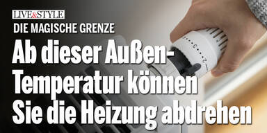 Ab dieser Außentemperatur können Sie die Heizung endlich abdrehen