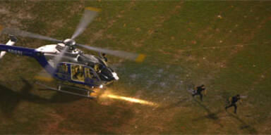 Gangster schossen Polizei-Heli in Südafrika ab