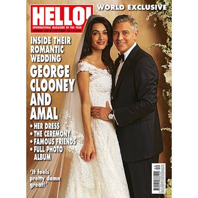George Clooney & Amal Alamuddin: Das Hochzeitsfoto in Hello!
