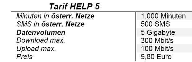 HELP mobile startet totalen Kampftarif