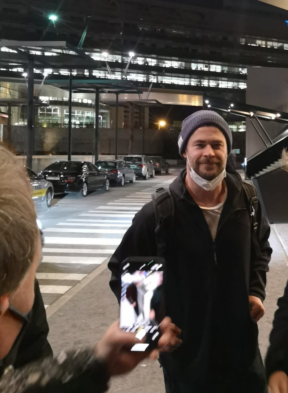 Hemsworth in Wien angekommen