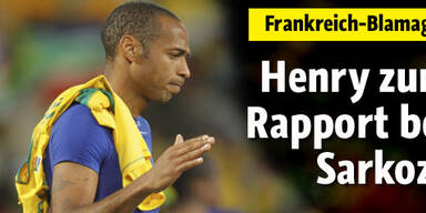 Henry zum Rapport bei Präsident Sarkozy