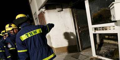 Brand in Flüchtlingsheim: 1 Schwerverletzter