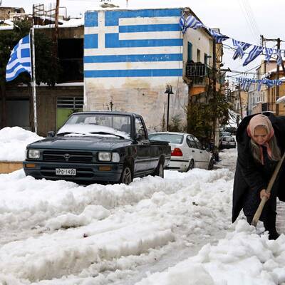Schnee sogar in Jerusalem
