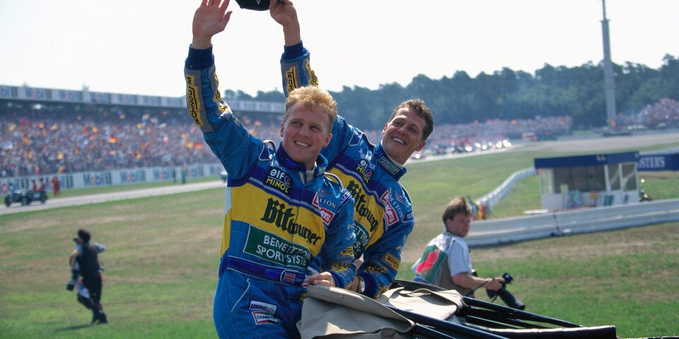 Johnny Herbert und Michael Schumacher