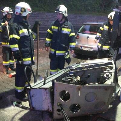 Beim Tanken Zapfsäule ausgerissen