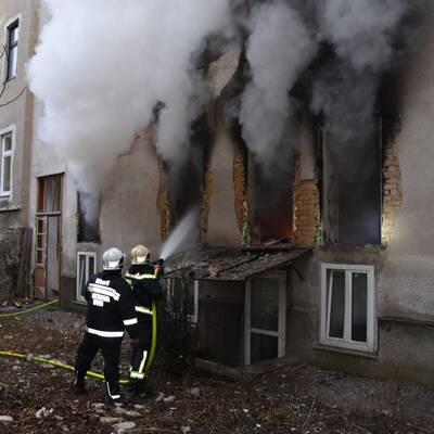 Erste Bilder aus dem explodierten Haus