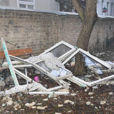 Erste Bilder aus dem explodierten Haus