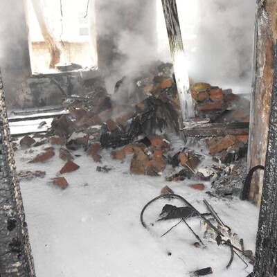 Erste Bilder aus dem explodierten Haus