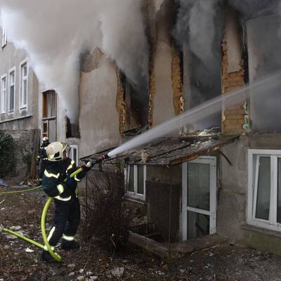 Erste Bilder aus dem explodierten Haus