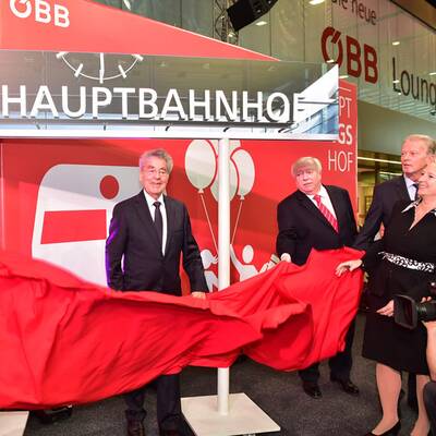 Eröffnung des Wiener Hauptbahnhofs 