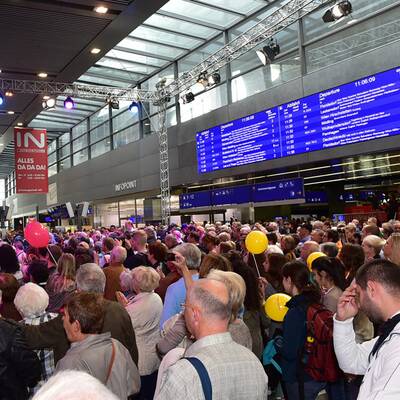 Eröffnung des Wiener Hauptbahnhofs 