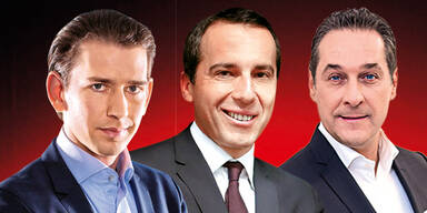 Umfrage:  Dreikampf um Platz 1