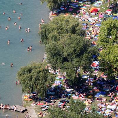 Hitze - Österreich von oben 