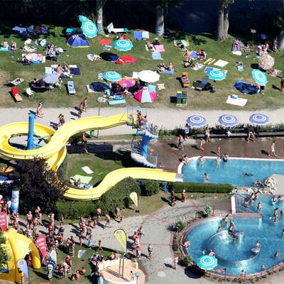 Hitze - Österreich von oben 