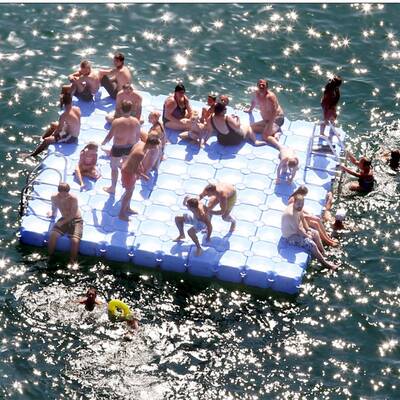 Hitze - Österreich von oben 