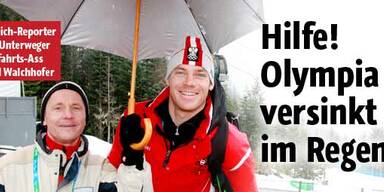 Hilfe: Olympia schwimmt davon!
