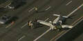 Flugzeug musste auf Highway notlanden
