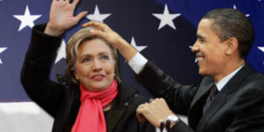 Obama führt noch weit vor Clinton