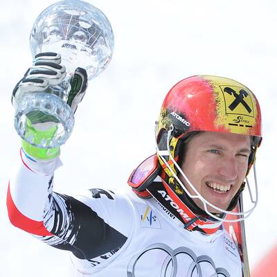 So jubelte Hirscher über Slalom-Kristall