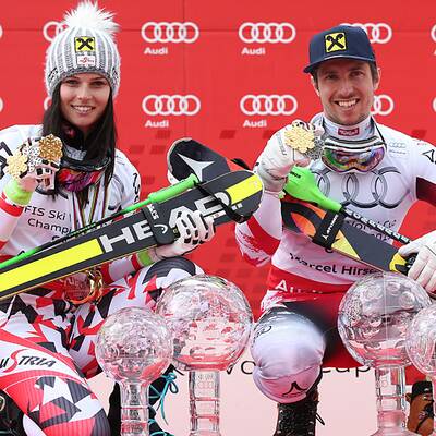 Hirscher & Fenninger feiern Weltcup-Triumph
