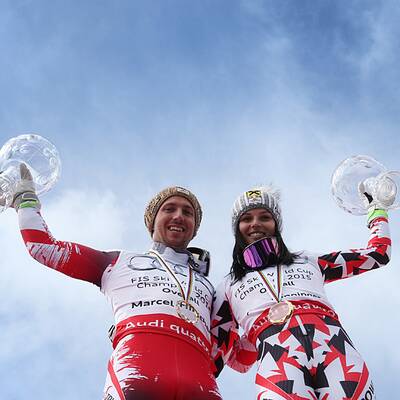 Hirscher & Fenninger feiern Weltcup-Triumph