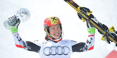 Hirscher mit Husarenritt zu Slalom-Kristall