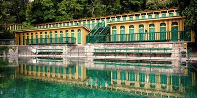 Kinderzone mit Bach für Fischauer Bad