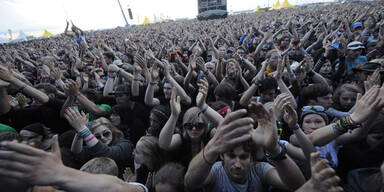 Gro&szlig;e Hitze beim Nova Rock