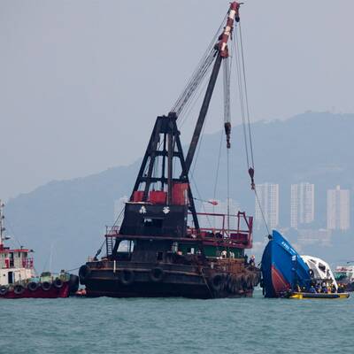 Schiffsunglück in Hongkong 